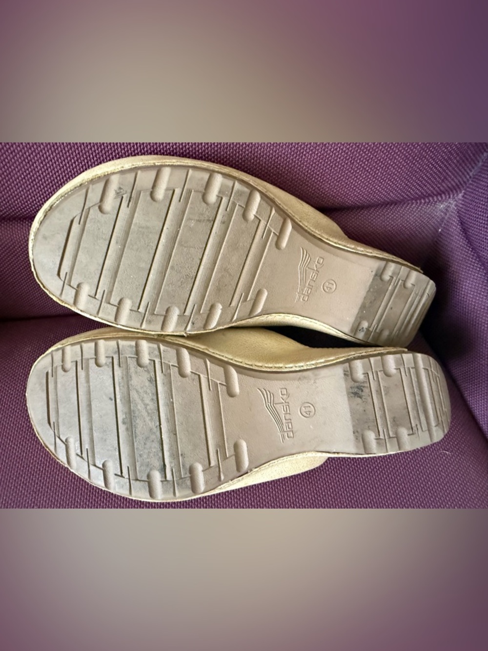 Dansko Tan Leather Slip-On Clog Mule - Picture 10 of 13
